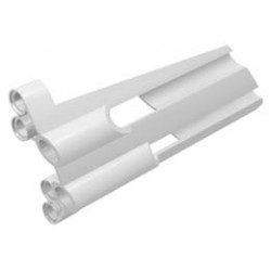 Technic, Panel Fairing # 4 Large Long, Large Holes, Side B: {бял}