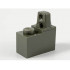 Hinge Brick 1 x 2 Locking with 1 Finger Top: {тъмно сив}