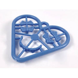 Belville, Clothes Accessories - Complete Sprue - Small Bows & Hair Band: {умерено син}