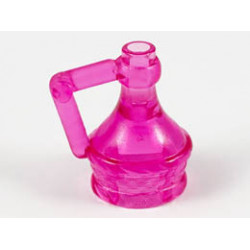 Minifigure, Utensil Flask with Handle / Jug: {прозрачен умерено червеникаво виолетов}