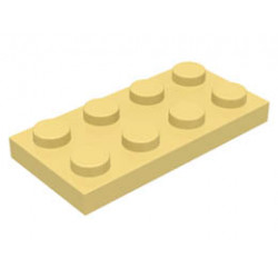 Плочка 2X4: {светло жълт}