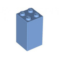 Тухличка 2X2x3: {умерено син}