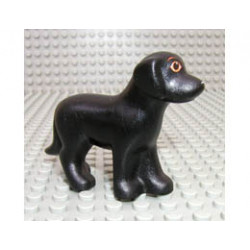 Dog, Belville, Standing with Orange Eyes and Eyebrows and White Nose Pattern: {черен}