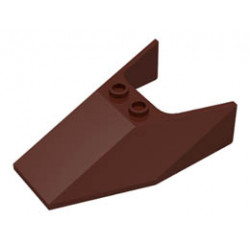 Windscreen 6 x 4 x 1 1/3 with Bottom Tabs and Hollow Studs: {земно оранжев}
