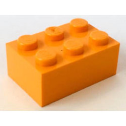 Тухличка 2X3: {ярко жълто-оранжев}