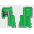 Minifigure, Headgear Helmet SW Rocket Pack with Boba Fett Colors Pattern, Dark Brown Highlights: {тъмно зелен}