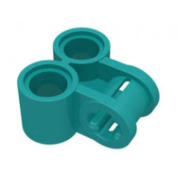 Технически кръстат блок 2X1: {ярко синьо-зелен}