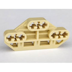 Technic, Axle Connector Block 3 x 6 with 6 Axle Holes: {тухлено жълт}