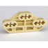 Technic, Axle Connector Block 3 x 6 with 6 Axle Holes: {тухлено жълт}