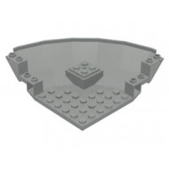 Panel 10 x 10 x 2 1/3 Quarter Saucer Base: {сив}