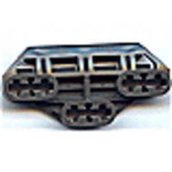Technic, Axle Connector Block 3 x 6 with 6 Axle Holes: {тъмно сив}