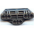 Technic, Axle Connector Block 3 x 6 with 6 Axle Holes: {тъмно сив}