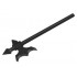 Minifigure, Weapon Halberd Elaborate: {черен}