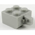 Hinge Brick 2 x 2 Locking with 1 Finger Vertical without Axle Hole: {сив}