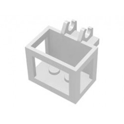 Crane Bucket Lift Basket 2 x 3 x 2 with Non-Locking Hinge Fingers: {бял}
