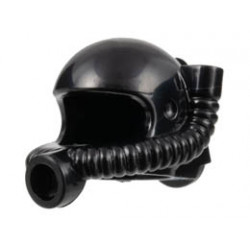 Minifigure, Headgear Helmet Space / Town with Breathing Hose : {черен}