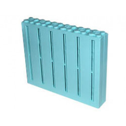 Scala Wall, Vertical Grooved 12 x 2 x 8: {светло синьо-зелен}