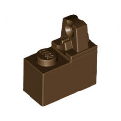 Hinge Brick 1 x 2 Locking with 1 Finger Top: {земно оранжев}