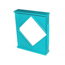 Scala Wall, Diamond Shaped Window 8 x 2 x 8: {умерено синьо-зелен}