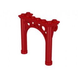 Arch 2 x 6 x 5 Ornamented: {ярко червен}