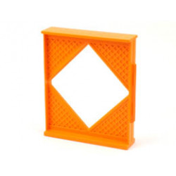 Scala Wall, Diamond Shaped Window 8 x 2 x 8: {ярко оранжев}