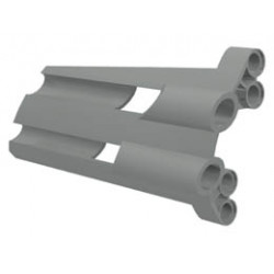 Technic, Panel Fairing # 3 Large Long, Large Holes, Side A: {сив}
