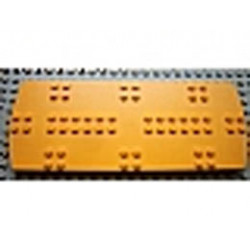 Scala Tile 8 x 20 x 2/3 Round Ends with Studs: {ярко жълто-оранжев}