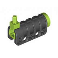 Projectile Launcher, Cannon, Round Bottom with Lime Ends: {черен}