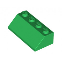 Покривна плочка 2X4/45°: {тъмно зелен}