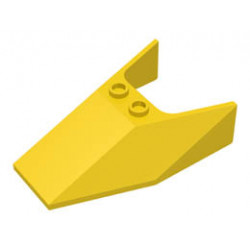 Windscreen 6 x 4 x 1 1/3 with Bottom Tabs and Hollow Studs : {ярко жълт}