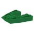 Boat, Bow Brick 6 x 6 x 1: {тъмно зелен}
