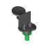 Sports Minifigure Stand Soccer with Spring and Green Pin: {черен}