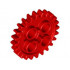 Technic, Gear 24 Tooth (2nd Version - 1 Axle Hole): {ярко червен}