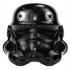 Minifigure, Headgear Helmet SW Stormtrooper, TIE Pilot Pattern: {черен}