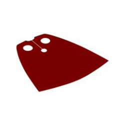 Minifigure, Cape Cloth, Standard - Traditional Starched Fabric - Height 4 cm (22231): {ярко червен}