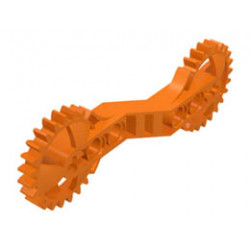 Technic, Arm 1 x 7 x 3 with Gear Ends: {ярко оранжев}
