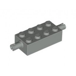 Свързващ елемент 2X4 с 2 щракалки: {сив}