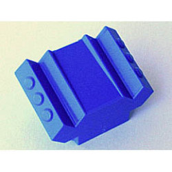 Brick, Modified 2 x 2 No Studs, Sloped with Angled Side Block Extensions: {ярко син}