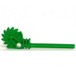 Bionicle Weapon Long Axle Circular Saw Staff with Pin Hole: {тъмно зелен}