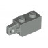 Hinge Brick 1 x 2 Locking with 1 Finger Vertical End: {сив}