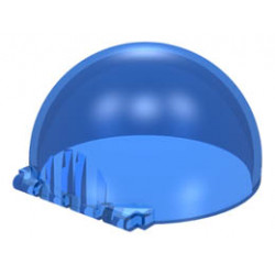 Windscreen 6 x 6 x 3 Canopy Half Sphere with Hinge: {прозрачно син}