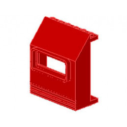 Panel 3 x 6 x 6 Sloped with Window: {ярко червен}