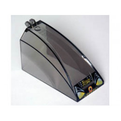 Windscreen 8 x 4 x 4 Curved with 2 Fingers with Headlights and Res-Q Pattern: {прозрачно кафяв}