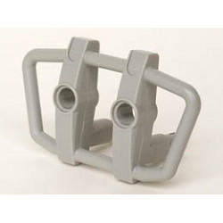 Vehicle, Grille 6 x 4 x 3 with Two Pins and Two Pin Holes: {сив}