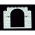 Door, Frame 1 x 8 x 6 with Stone Pattern and Clips: {сив}