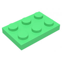 Плочка 2X3: {умерено зелен}