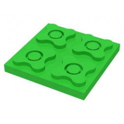 Scala Plate 4 x 4: {ярко зелен}