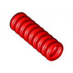 Hose, Ribbed 7mm D. 3L: {ярко червен}