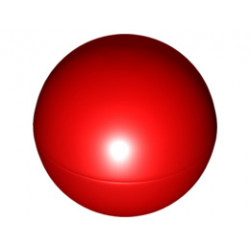 Ball, Hard Plastic 52mm D. (Duplo Ball for Ball Tube): {ярко червен}