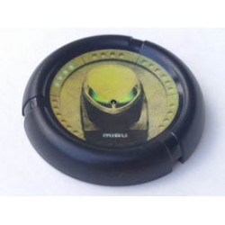 Bionicle Bamboo Disk with Miru Mask Pattern: {черен}